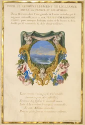 Écusson avec paysage