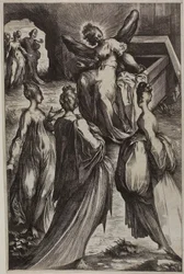 Les trois Marie au tombeau avec l