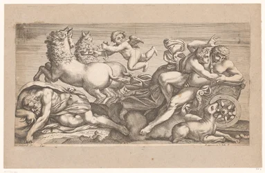 Céphale emporté par Aurore dans son char (série: Scènes mythologiques d