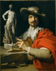 Portrait du sculpteur François Duquesnoy (peinture sur toile)