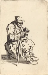 Mendiant mangeant