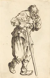 Mendiant avec un bâton, c. 1622