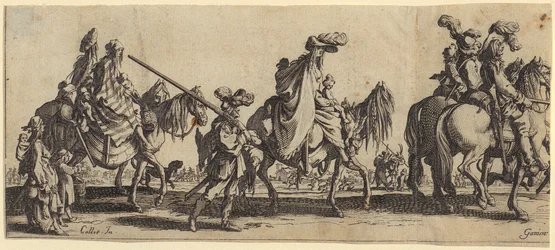 Les Bohémiens [gens du voyage] en route
