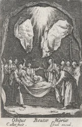 Enterrement de la Vierge, no. 12 de La Vie de la Vierge