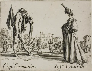 Cérémonie du capitaine - Lady Lavinia, planche 3 des Balli di Sfessania