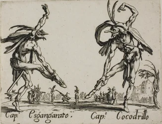 Capitaine Esgangarato - Capitaine Cocodrillo, planche 14 des Balli di Sfessania