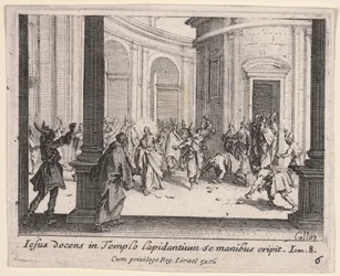 Christ lapidé hors du temple