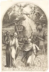 Christ marchant sur l