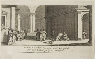 Le Christ lavant les pieds des apôtres, extrait de La Grande Passion