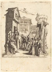 Christ devant Caïphe, c. 1624-1625