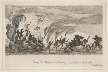 Combat à la Barrière, Entrée de Monsieur de Couvonge et de Monsieur de Chalabre