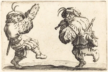 Danseurs avec flûte et tambourin
