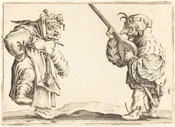 Danseurs avec luth, vers 1622