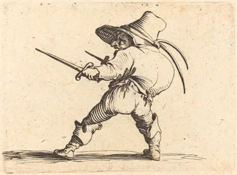 Duelliste avec épée et dague