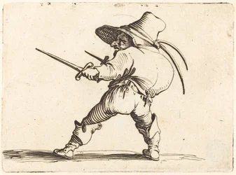 Duelliste avec épée et dague