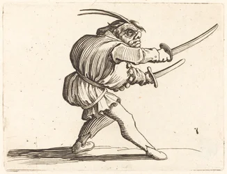 Duelliste avec Deux Sabres