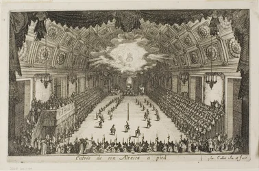 Entrée de Son Altesse à Pied, du Combat à la Barrière