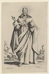 Le Sauveur, feuille n° 2 de la série « Jésus, les douze apôtres et Marie »