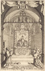 Frontispice pour les Miracles et Grâces de Notre-Dame de "Bon-Secours-les-Nancy"