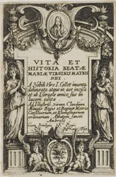 Frontispice, extrait de La vie de la Vierge