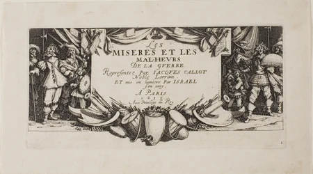 Frontispice, extrait de The Miseries of War (Les misères de la guerre)