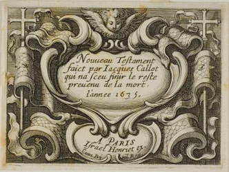 Frontispice, du Nouveau Testament