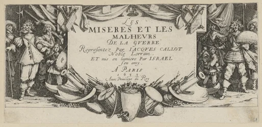 Frontispice, feuille 1 de la série « Les horreurs de la guerre »