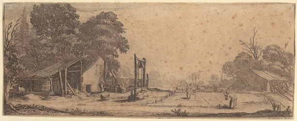 Jardin, feuille n° 1 de la série « Les quatre paysages »