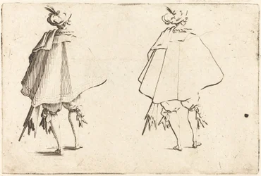 Gentleman en Grand Manteau, Vu de Derrière