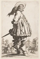 Gentilhomme en manteau bordé de fourrure, de la série « La Noblesse de Lorraine »