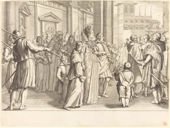 Grande duchesse à la procession des jeunes filles