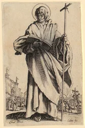 Saint Jacques le Majeur, planche 7 de la série «Jésus, les douze apôtres et Marie»