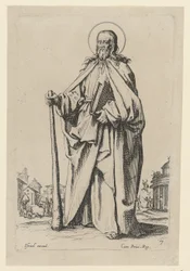 Saint Jacques le Mineur, feuille n° 9 de la série « Jésus, les douze apôtres et Marie »