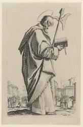 Saint Matthias, feuille n° 13 de la série « Jésus, les douze apôtres et Marie »