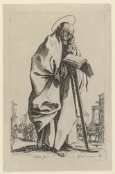 Saint Simon, feuille n° 14 de la série « Jésus, les douze apôtres et Marie »