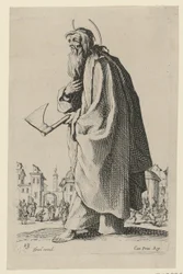 Saint Thaddée ou saint Jude, planche 16 de la série « Jésus, les douze apôtres et Marie »