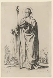 Saint Thomas, feuille n° 10 de la série « Jésus, les douze apôtres et Marie »
