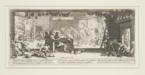 Les grandes misères de la guerre : No. 5 - Le pillage