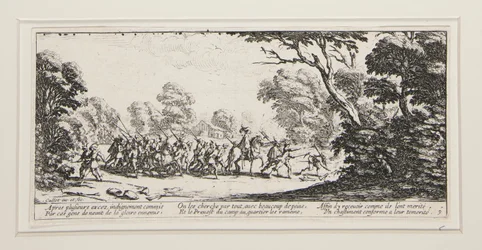 Les grandes misères de la guerre : No. 9 - Découverte des malfaiteurs