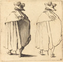 Homme en manteau, vu de dos