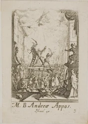 Martyre de saint André, troisième planche des Martyres des Apôtres