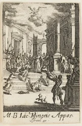 Martyre de saint Jean le Mineur, planche sept des Martyres des Apôtres