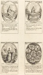 Notre-Dame du Rosaire ; Vierge et Enfant apparaissant dans un nuage ; Vierge triomphante