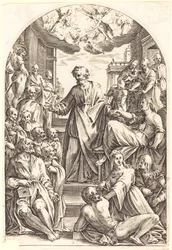 Pierre ressuscitant Tabitha, 1608-1611