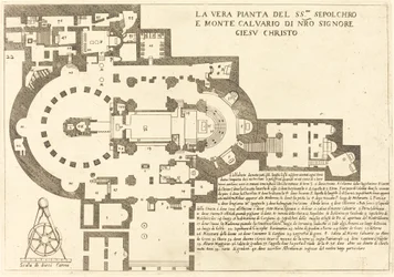 Plan du Saint-Sépulcre et du Mont Calvaire