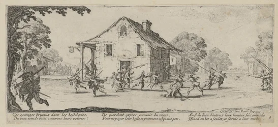 Pillage, planche 4 de la série « Les horreurs de la guerre »