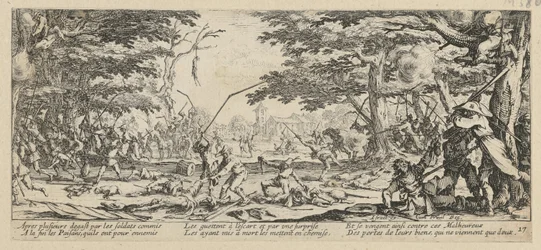Vengeance des paysans, planche 17 de la série « Misères de la guerre »