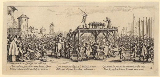 Roue, planche 14 de la série «Les Misères de la guerre»