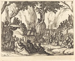 Saint Jean prêchant dans le désert