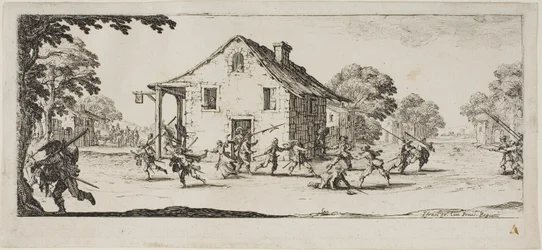 Scène de pillage, planche 4 des Misères de la guerre